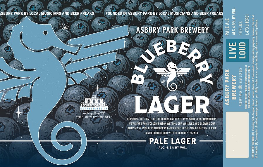 Asbury Park Brewery Blueberry Lager