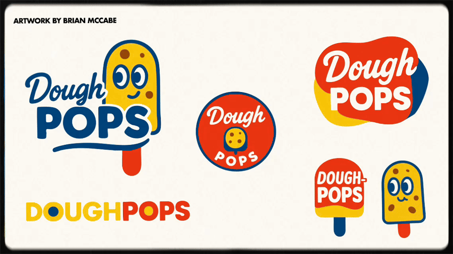 Dough Pops branding