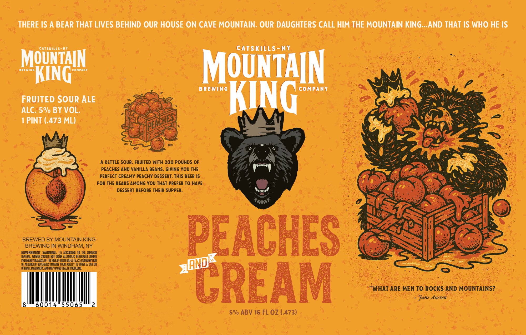 Mountain King Peaches & Cream