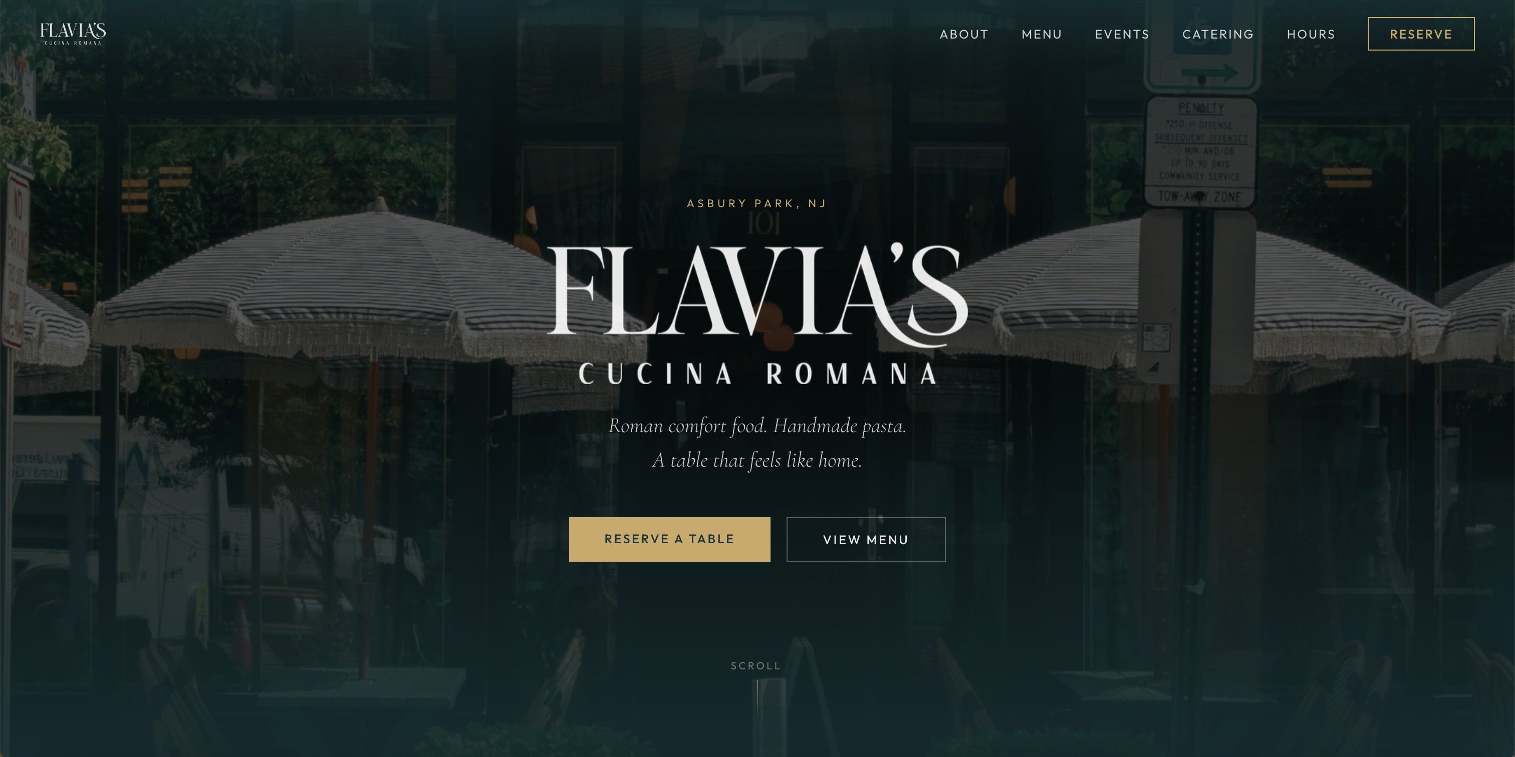 Flavia's Cucina Romana website